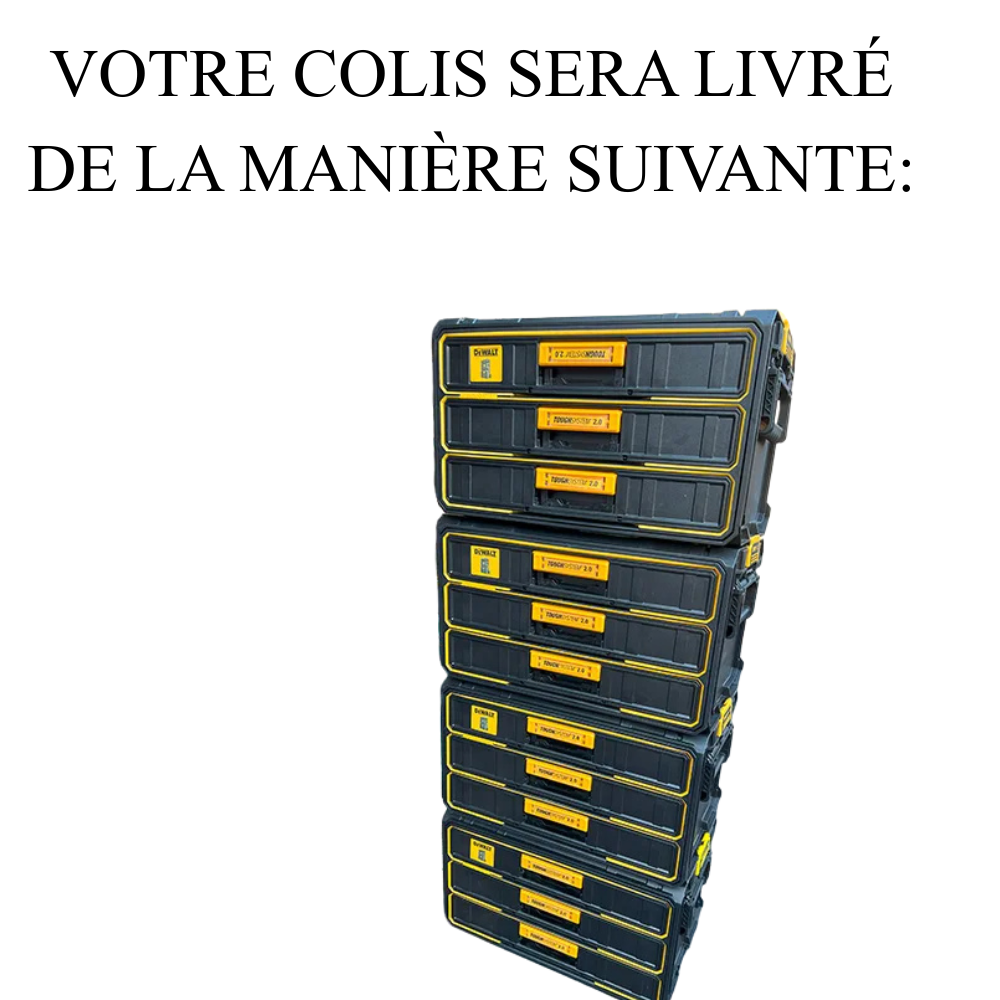 DeWalt DCK853P4 Set avantage 8 pièces | 4 x 18 V 5,0 Ah en ToughSystem