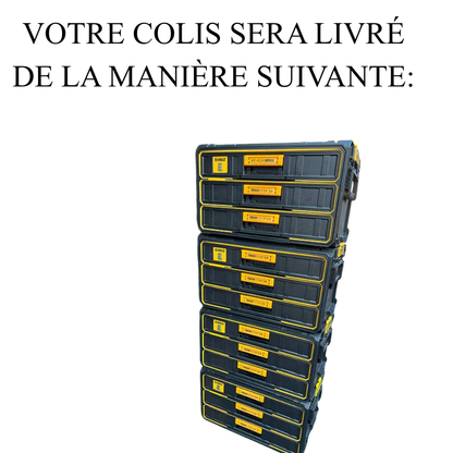 DeWalt DCK853P4 Set avantage 8 pièces | 4 x 18 V 5,0 Ah en ToughSystem