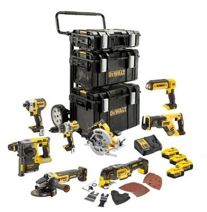 DeWalt DCK853P4 Set avantage 8 pièces | 4 x 18 V 5,0 Ah en ToughSystem